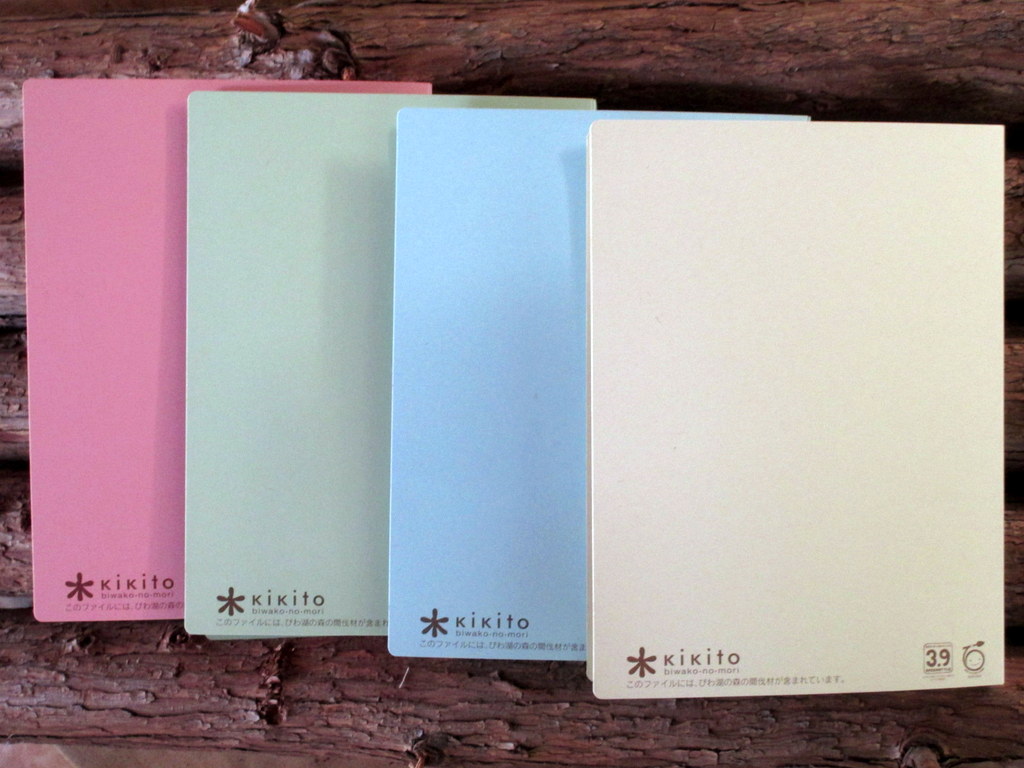 kikitoフラットファイル 1冊バラ 色：ピンク、グリーン、ブルー、イエロー - 碧いびわ湖の共同購入